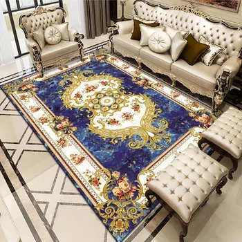 Современная китайская гостиная, персидский ковер, простое украшение спальни, коврик для большой веранды, коврик для двери, впитывающий нескользящий коврик для ванной