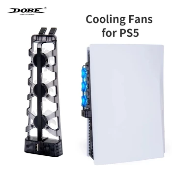 Вертикальная подставка для охлаждения PS5, охлаждающий вентилятор, кулер для игрового контроллера, USB-зарядное устройство, кулер, вентилятор для геймпада, аксессуары для Playstation 5.