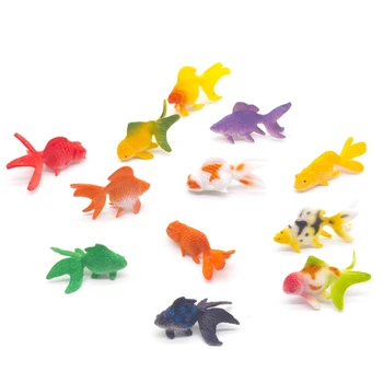Реалистичные Пластиковые Миниатюры Золотых Рыбок Фигурки Животных Аквариумы Декорации