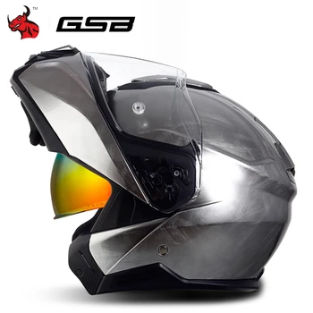 Мотоциклетный шлем для гонок на горных велосипедах по бездорожью, HD объектив, высококачественная полная защита лица, осенний шлем, сертифицированный ЕСЕ