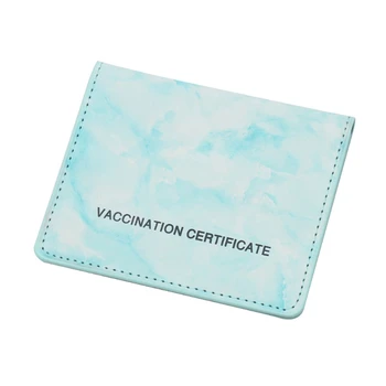 Прямая поставка, стандартный чехол для карты вакцинации премиум-класса, чехол для карты вакцинации из искусственной кожи, водонепроницаемый, предотвращающий разрыв, идеально подходит для вакцинации
