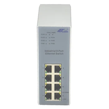 8-Портовые 10-100-метровые Быстрые Промышленные Коммутаторы Ethernet ATC-408