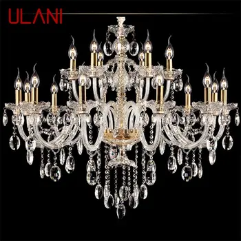 Хрустальная люстра ULANI в европейском стиле, подвесная светодиодная свеча, подвесной светильник, декоративные светильники для дома, гостиной