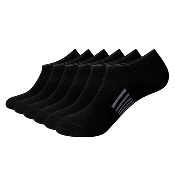 Носки мужские YUEDGE No Show, 6 пар хлопчатобумажных тонких нескользящих мужских невидимых носков с глубоким вырезом для размера 37-46 EU