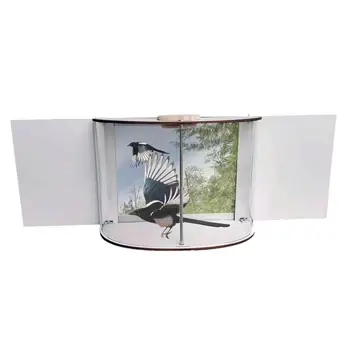Оконная кормушка для птиц, видимый на 360 градусов Прозрачный оконный лоток для кормления птиц Со съемной крышкой Для всех принадлежностей для кормушек для птиц