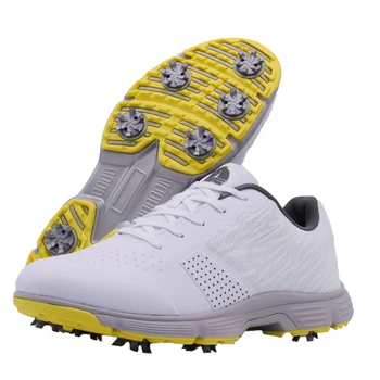 Большой размер 39-49 Мужская профессиональная обувь для гольфа, спортивная обувь для тренировок, дышащие мужские кроссовки для гольфа с шипами, гвозди, кроссовки для гольфа