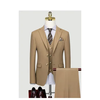 Сшитое на заказ Свадебное платье Жениха, блейзер, брюки, деловые Классические брюки высокого класса ZHA05-61599