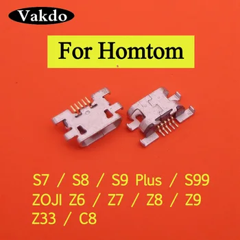 2 шт. Для homtom S7 MTK6737 S8 S9 Plus S16 S99 ZOJI Z9 C8 Восьмиядерный Порт Зарядки Разъем для Передачи Данных Разъем Питания Micro USB