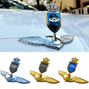 Высокое качество Для Skoda Модифицированный металлический 3D стоящий автомобиль Наклейка с эмблемой переднего капота Угловые крылья Эмблема Значок Специальный логотип на капоте