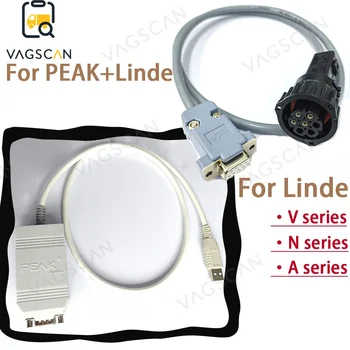 Для Linde VNA 002022 IPEH-002021 полносистемный диагностический инструмент для автомобильного сканера USB Для интерфейса Pcan-Crown CAN для PEAK