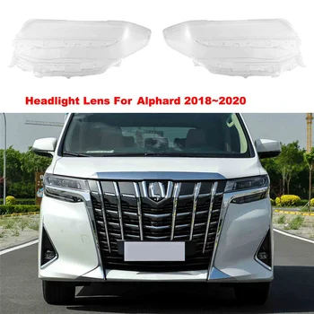 Объектив передней правой фары автомобиля для Toyota Alphard 2018-2020, Замена стекла лампы головного света автомобиля, Прозрачная лампа Авто