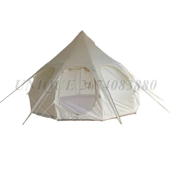Уличная палатка-тыква для кемпинга, ткань Оксфорд, непромокаемый солнцезащитный крем, утолщенная юрта, гостиничная палатка с каплями воды