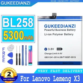 Сменный Аккумулятор Мобильного Телефона BL258 5300 мАч Для Lenovo Lemeng X3 C50 C70 Vibe X3 X3c50 X3c70 X3a40 Smartphon Batteries 