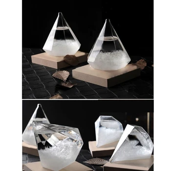 для штормового стекла, стильного для креативного рабочего стола, декоративного стекла для бутылок с каплями воды