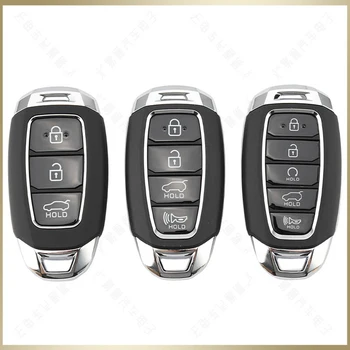XRNKEY 3/4 Кнопки Smart Remote Key Shell Для Hyundai i30 Ix35 Encino Azera Solaris Kona Encino Solaris Сменный Ключ Shel