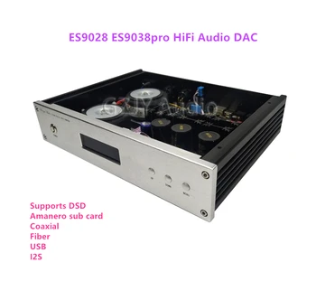 ES9028 ES9038pro HiFi Аудио ЦАП Поддерживает DSD Коаксиальное волокно USBI2S Итальянская вспомогательная карта Amanero