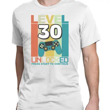 Разблокированная игровая футболка 30-го уровня на день рождения, чтобы отпраздновать тридцатилетие, которое исполняется маме, брату, мужу.