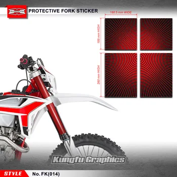 Защита передней вилки с графикой Кунг-фу, декоративные наклейки MX, наклейки для подвески для внедорожного велосипеда MX Dirt, настраиваемые