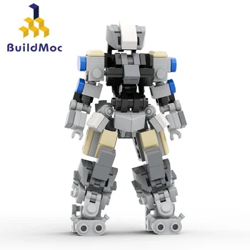 BuildMoc Высокотехнологичный механизированный костюм робота морской пехоты Mehca, набор строительных блоков, фигурки рыцарей-машин, игрушки для детей, подарок на День рождения