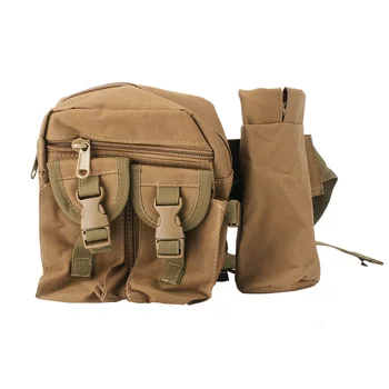 Тактическая поясная сумка BORUiT с карманным держателем для бутылки с водой Водонепроницаемая тактическая военная поясная сумка через плечо, сумка на набедренном ремне