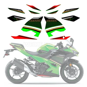 для Kawasaki NINJA400 EX400 2018 2019 2020 2021 2022 2023 Комплект обтекателей для всего кузова мотоцикла, комплект наклеек, отличительных знаков