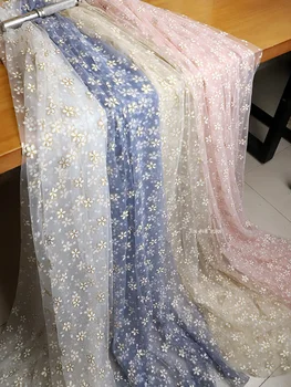 Сетчатая ткань Little Daisy Ткань для одежды Тюль Платье ручной работы 