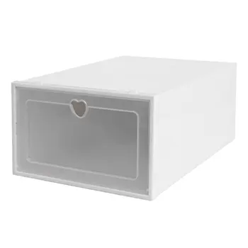 Прозрачная пластиковая коробка для обуви Коробка для хранения обуви Коробка для обуви С откидной крышкой Ящик для хранения обуви Артефакт Утолщение для хранения обуви