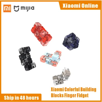 Xiaomi Mitu Spinner Красочные Строительные Блоки Finger Fidget Декомпрессионная Игрушка-Головоломка для сборки Кубика Finger Spinner Toy