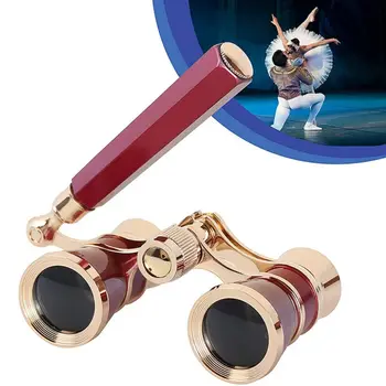 Оптические бинокли BK9 Компактный Винтажный Карманный Бинокль С Регулируемой ручкой Складной Музыкальный Концертный Телескоп Для детей
