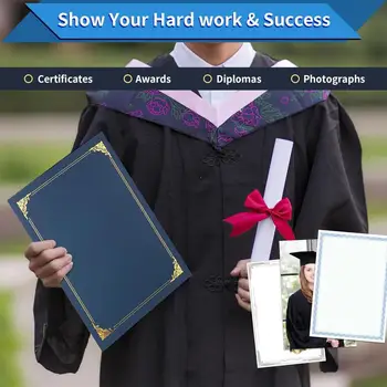 Футляр для коллекционирования дипломов Элегантные обложки для сертификатов для защиты школьных деловых дипломных документов