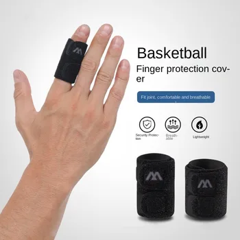 2ШТ Черных спортивных рукавов для пальцев, Полезная Эластичная Нейлоновая Защита для пальцев, Защита для большого пальца, Баскетбольные аксессуары