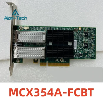 Оригинал для M-ellanox MCX354A-FCBT CX354A Двухпортовая Сетевая карта FDR 40/56GbE 10 Гигабит Подержанная 90% Новая