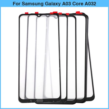 10 шт. Для Samsung Galaxy A03 Core A032 Сенсорный Экран ЖК-Дисплей Передняя Внешняя Стеклянная Панель Объектив A03 Core Сенсорный Экран Стеклянная Крышка OCA Replac