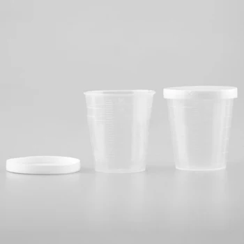 С крышкой, Прозрачная Мерная чашка для лекарств, Крышка контейнера 40/28 мм, 10шт, 30 мл, Пластиковая Мера жидкости для лекарств из риса, Распродажа