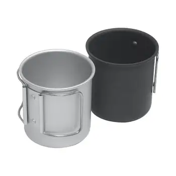 Чашка для воды большой емкости, портативная походная кружка, чашка из алюминиевого сплава, Походная плита, портативная чашка
