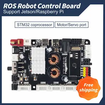 Плата Управления роботом ROS ROS2, совместимая с Raspberry Pi Jetson NANO, с 9-осевым датчиком IMU STM32F103C8T6, сервоприводом двигателя