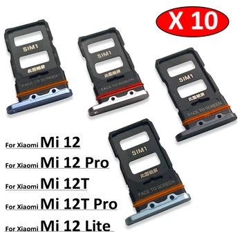 10 шт., оригинальная новинка для Xiaomi Mi 12 12T Pro 12 Lite 12s, слот для SIM-карты, держатель, адаптер, аксессуары