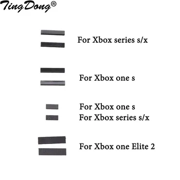 1 пара = 2 шт. Противоударные накладки для Xbox Series X/S Задняя Оболочка LT RT Резиновые Накладки для Xbox One Slim Elite 2 Геймпад Амортизаторы Pad