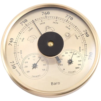 Многофункциональный Барометр температуры Влажности давления для подвешивания Прочный Простой в установке