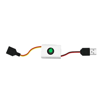 Удлинительный кабель для регулировки яркости линии питания USB 5 В с переключателями Адаптер для потолочного вентилятора USB со светодиодной лампочкой Dropship
