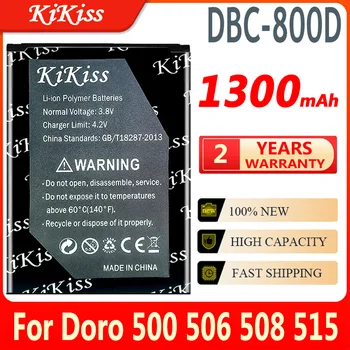 1300 мАч KiKiss Батарея DBC-800D для Doro 500 506 508 509 510 515 6520 6030 Аккумуляторы Большой Емкости