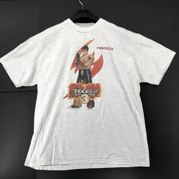 Мужская футболка Vtg Namco Tekken 3 размера Xl с коротким рукавом Rare Heather Grey Promo
