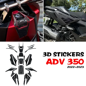аксессуары для Honda ADV 350 Комплект 3D наклеек Наклейки для защиты краски мотоцикла Защита топливного бака Детали для модернизации ADV350