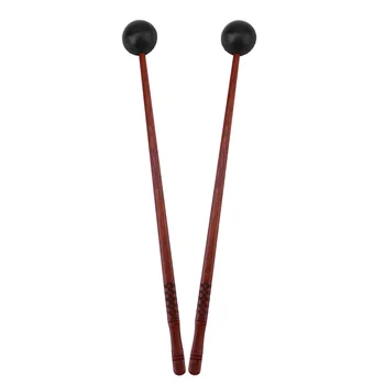 2 шт Мягкий резиновый барабанный молоток с деревянной ручкой Детские ударные инструменты для взрослых Ксилофонные палочки для детей