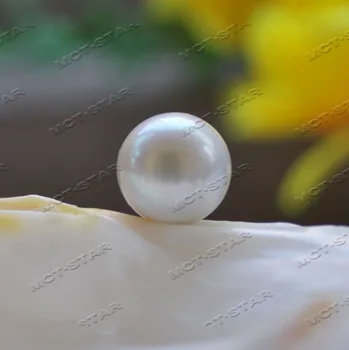 Z12702 ОГРОМНАЯ белая круглая бусина Edison Pearl диаметром 16,5 мм