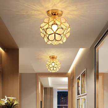 Новый потолочный светильник Nordic LED с акриловыми лепестками, потолочные светильники в стиле Лофт, кабинет, Проход, Коридор, Потолочное освещение luminaria