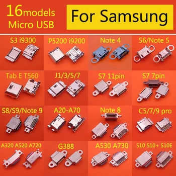 16 моделей 16-80 шт. Порт Зарядки Для Samsung Galaxy S3 Note 4 5 8 9 S6 edge S7 S8 S9 S10 Plus Разъем Micro USB Jack Socket