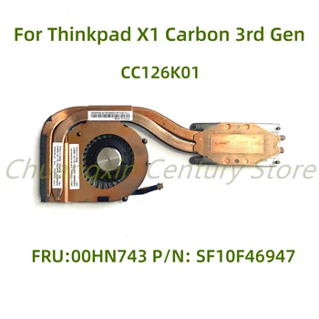 CC126K01 Для Thinkpad X1 Carbon 3rd Gen ВЕНТИЛЯТОР-Радиатор 20BS 20BT FRU 00HN743 04X3829 P/N: SF10F46947 100% Тест В ПОРЯДКЕ
