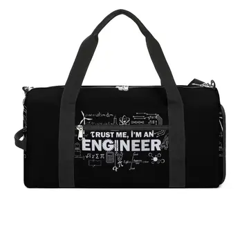 Поверьте мне, я инженер-строитель, спортивная сумка, забавные спортивные сумки для инженерных тренировок, мужской дизайн, забавная сумка для фитнеса, портативные сумки