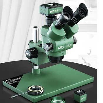 Тринокулярный Стереомикроскоп MaAnt T3 с 6,5-58-кратным зум-объективом Со стереоувеличением, светодиодная подсветка материнской платы, Микроскоп для сварки печатных плат